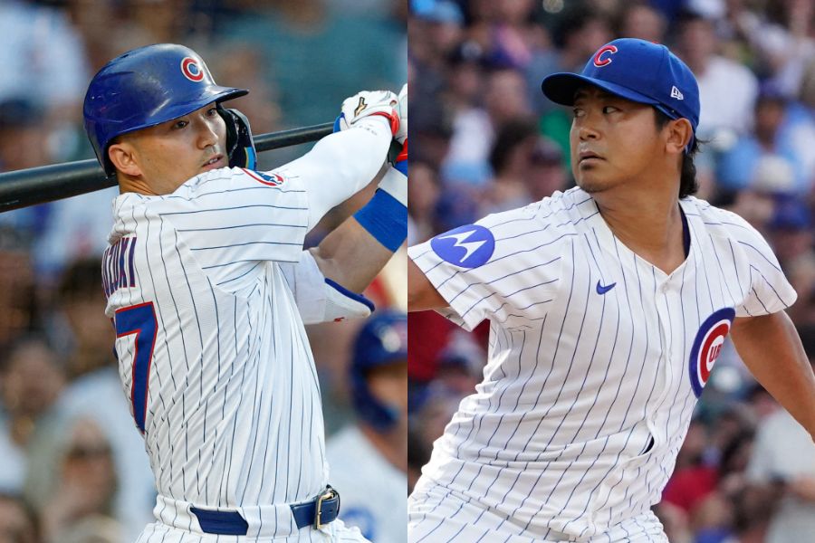 カブスの鈴木誠也と今永昇太【写真:ロイター】