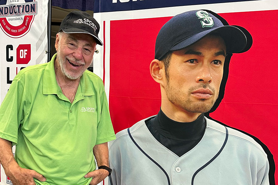 取材に応じたダン・シュロスバーグ氏【写真：木崎英夫】