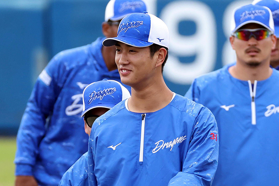 中日・森駿太【写真：栗木一考】