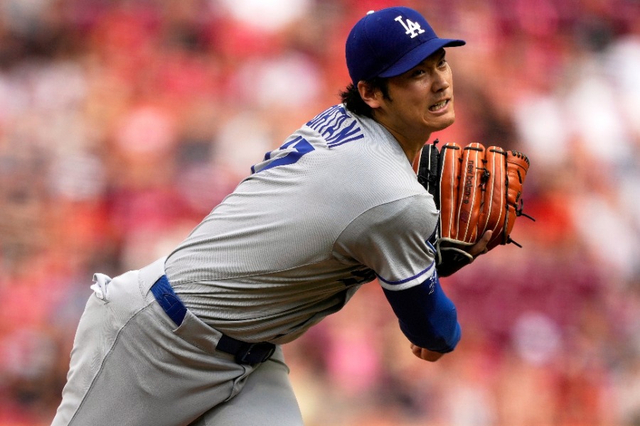 レッズ戦に先発したドジャース・大谷翔平【写真：アフロ】
