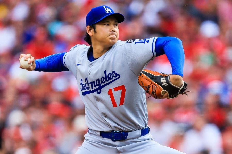 レッズ戦に出場したドジャース・大谷翔平【写真：ロイター】