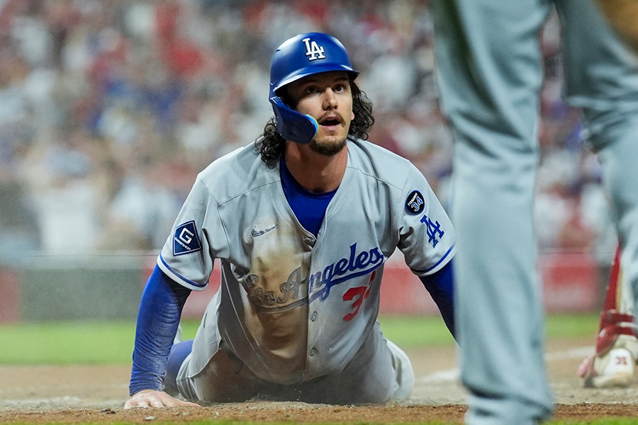 ドジャースのジェームズ・アウトマン【写真：ロイター】