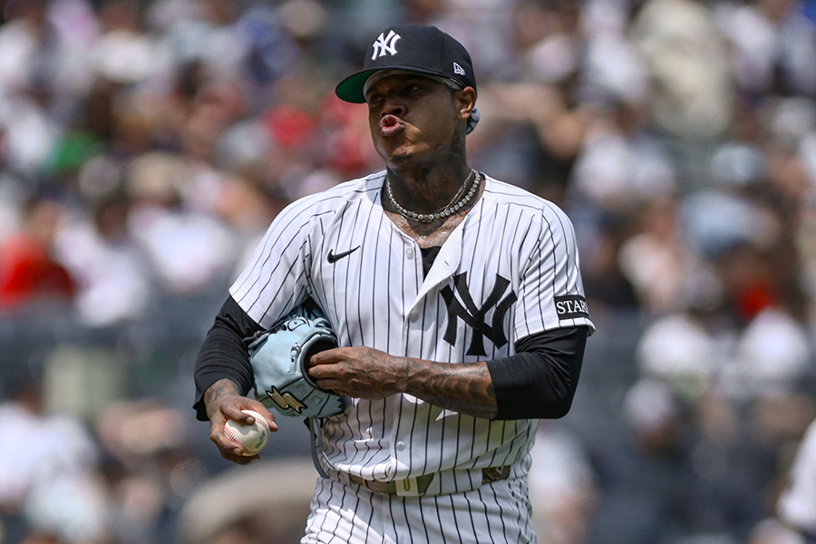 ヤンキース在籍時のマーカス・ストローマン【写真：ロイター】