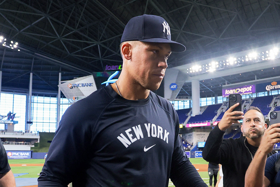 ヤンキースのアーロン・ジャッジ【写真：ロイター】