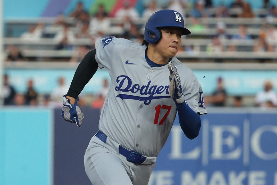 レイズ戦に出場したドジャース・大谷翔平【写真：ロイター】