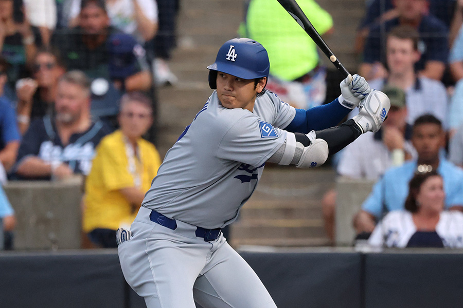 レイズ戦に出場したドジャース・大谷翔平【写真：ロイター】