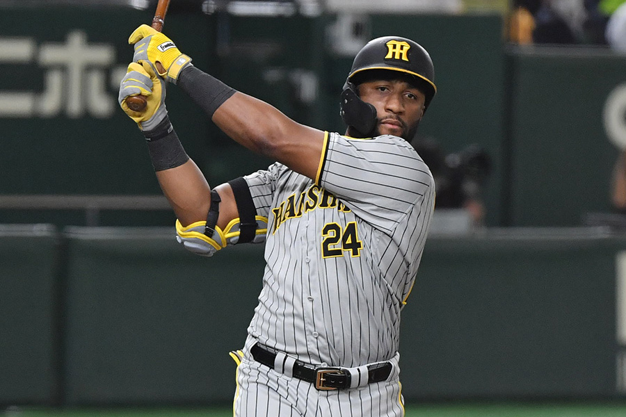 阪神時代のメル・ロハス・ジュニア【写真：小林靖】