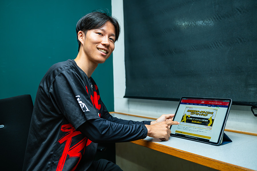 ソフトバンク・スカウティングサポート担当の齋藤周さん【写真:古川剛伊】