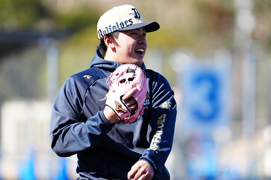 オリックス・東松快征【写真：小林靖】