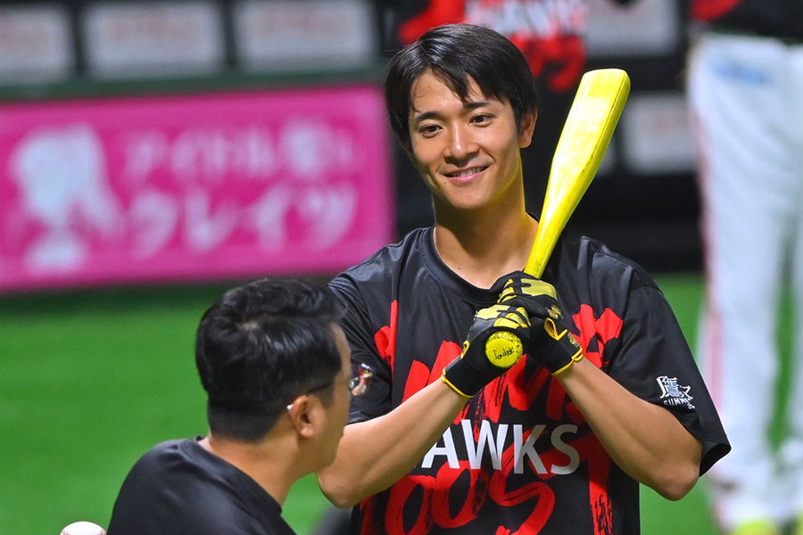 ソフトバンク・柳町達【写真：古川剛伊】