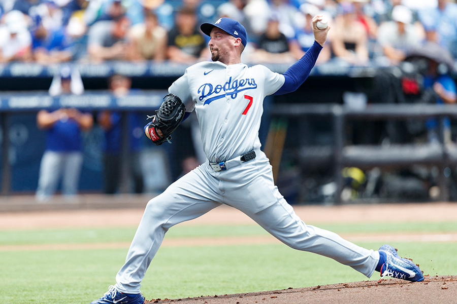 先発したドジャースのブレイク・スネル【写真：ロイター】