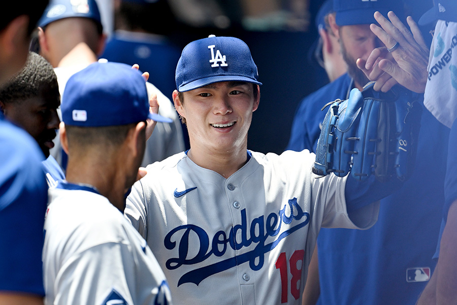 レイズ戦に先発したドジャース・山本由伸【写真：アフロ】