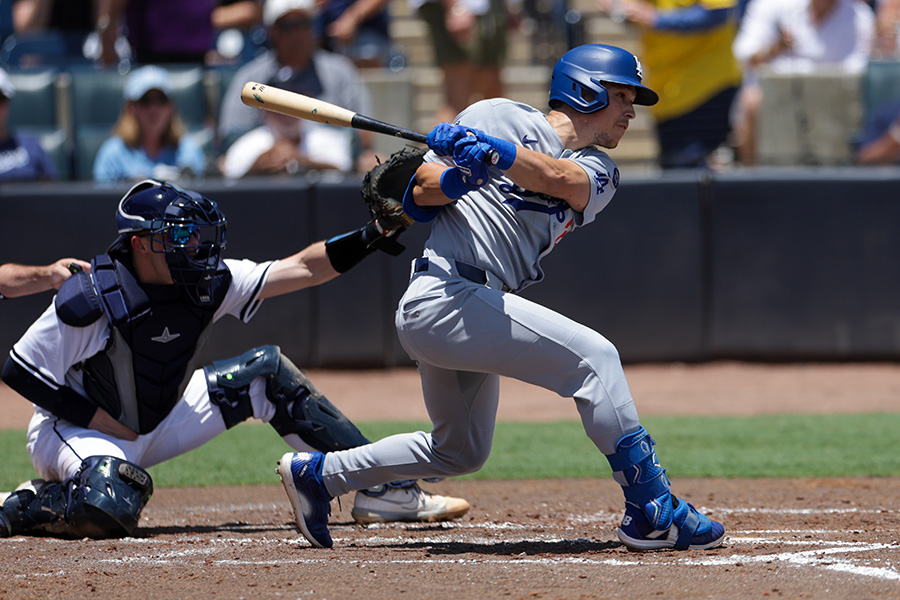 レイズ戦に出場したドジャースのトミー・エドマン【写真：アフロ】