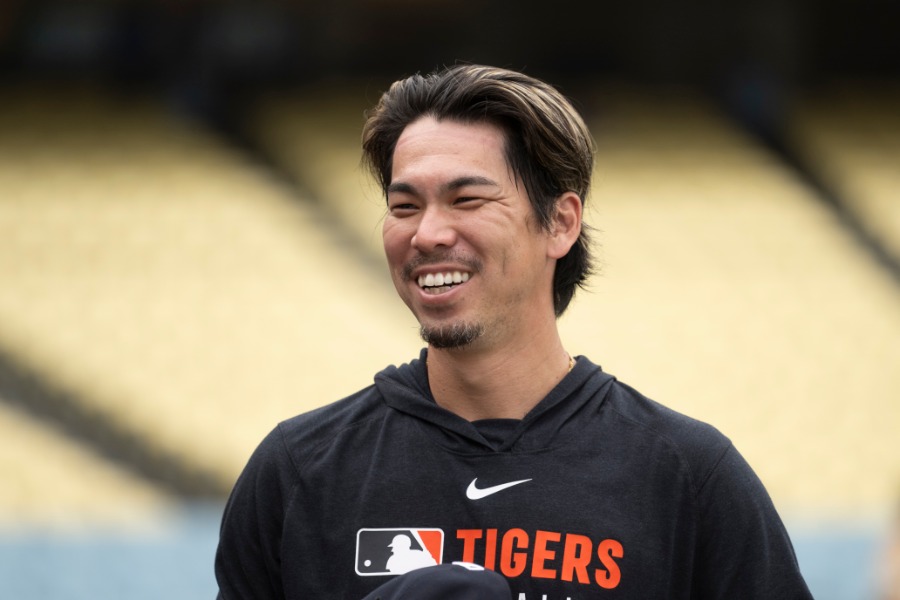 ヤンキースとマイナー契約を結んだと発表した前田健太（写真はタイガース時代）【写真：アフロ】