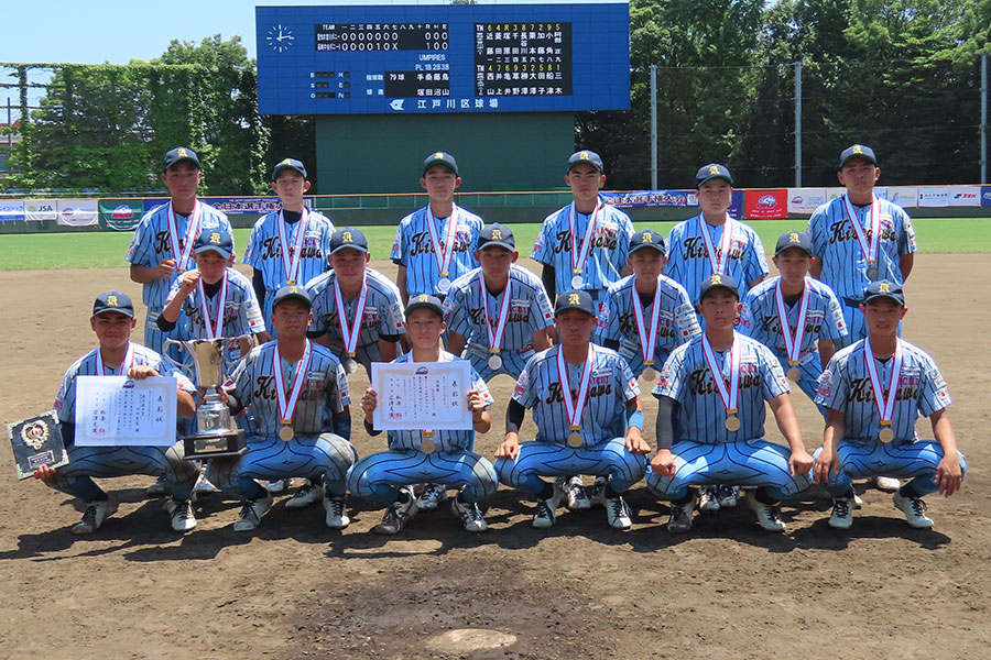 準優勝の愛知木曽川ポニーナイン【写真：片倉尚文】