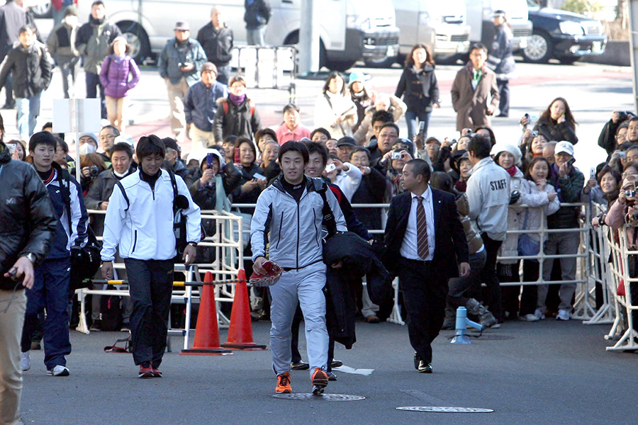2011年、日本ハムの新人合同自主トレの様子【写真提供：産経新聞社】