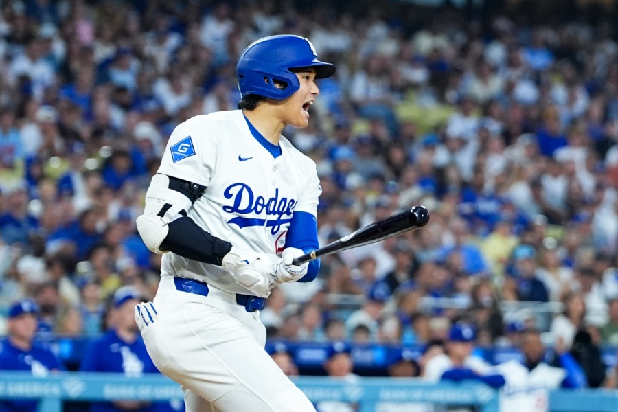 カージナルス戦に出場したドジャース・大谷翔平【写真：イワモトアキト】