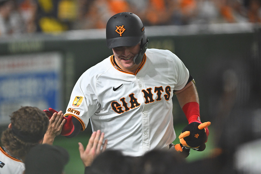 4号同点ソロを放った巨人・リチャード【写真:古川剛伊】