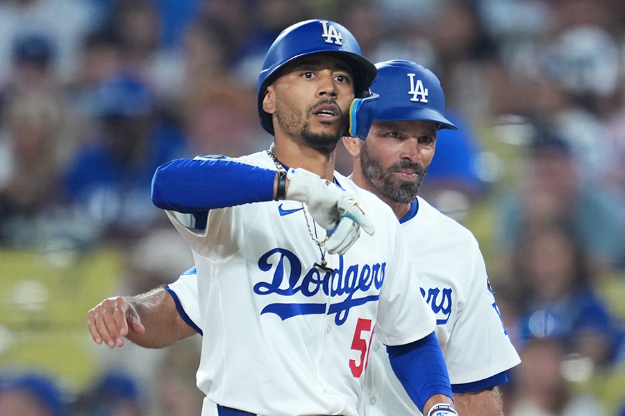 カージナルス戦に出場したドジャースのムーキー・ベッツ【写真：イワモトアキト】