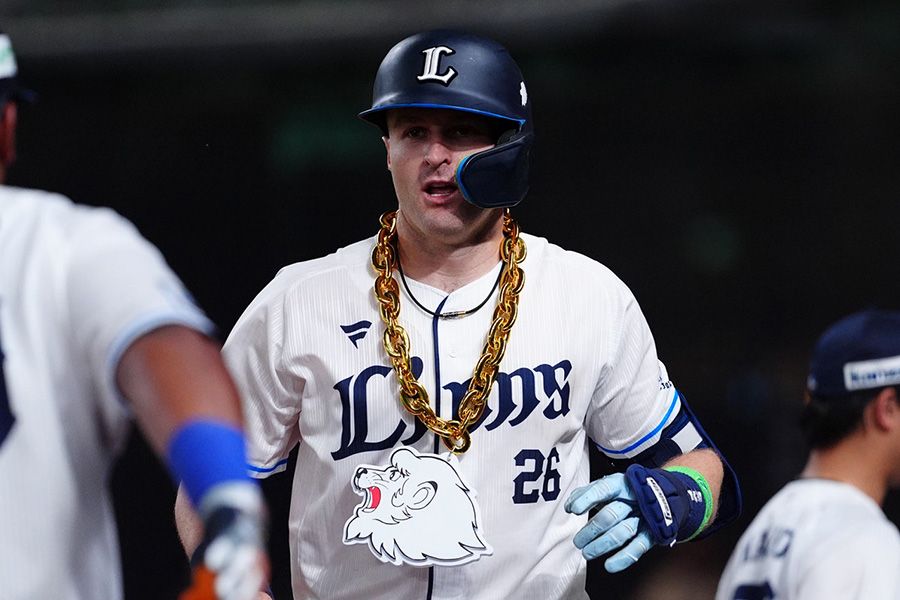 西武のタイラー・ネビン【写真：小林靖】