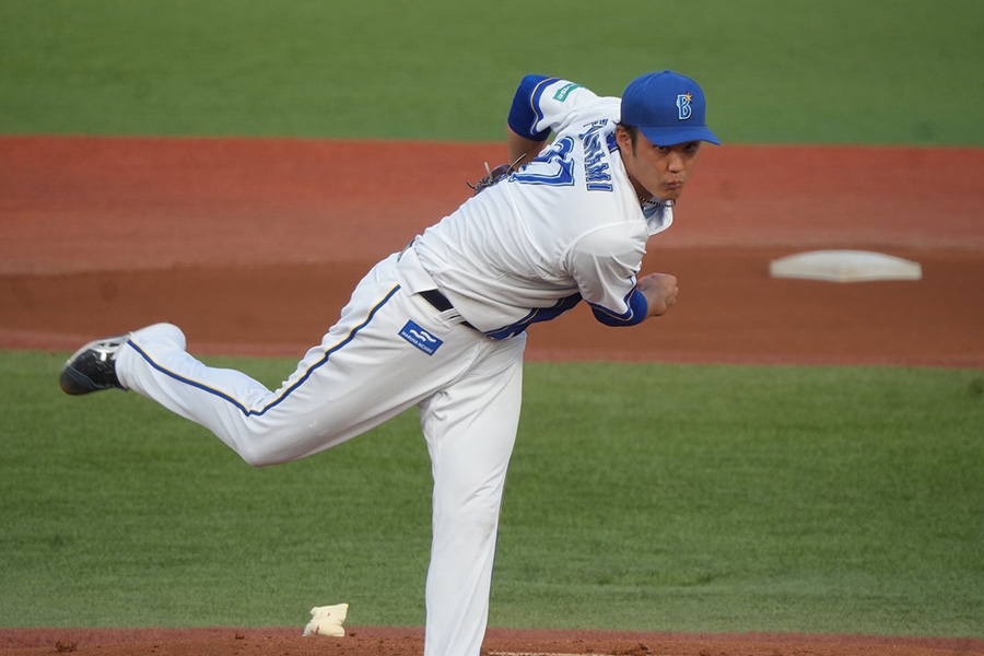 イースタン・リーグの巨人戦に登板したDeNA・藤浪晋太郎【写真:町田利衣】