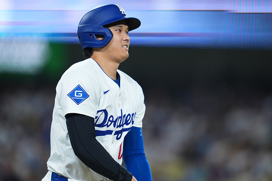 カージナルス戦に出場したドジャース・大谷翔平【写真：イワモトアキト】