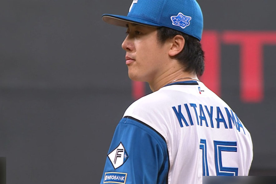 西武戦に登板した日本ハム・北山亘基【画像：パーソル パ・リーグTV】