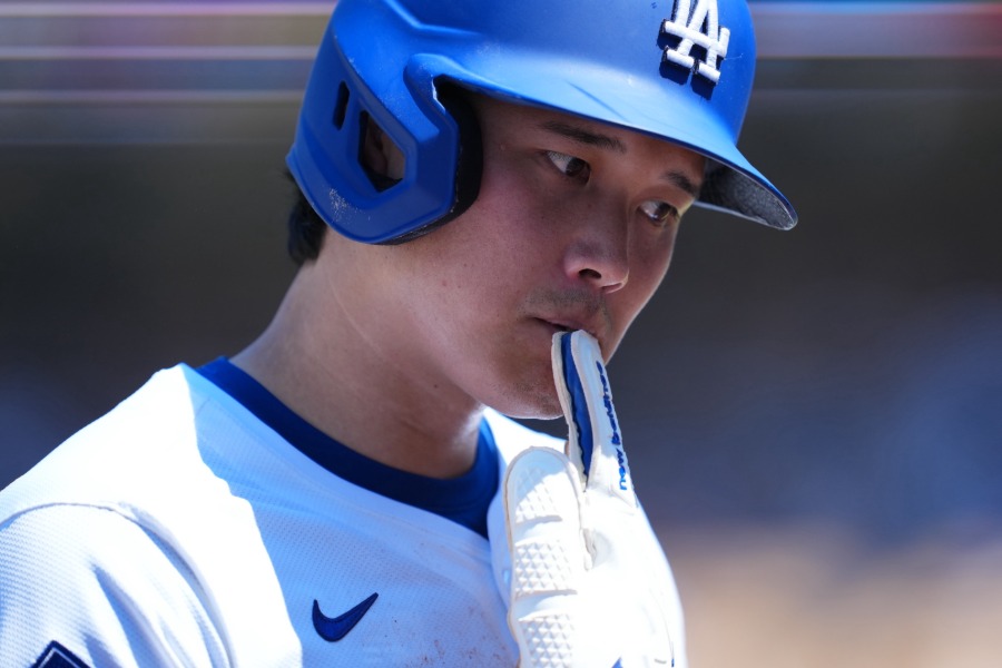 カージナルス戦に出場したドジャース・大谷翔平【写真：イワモトアキト】