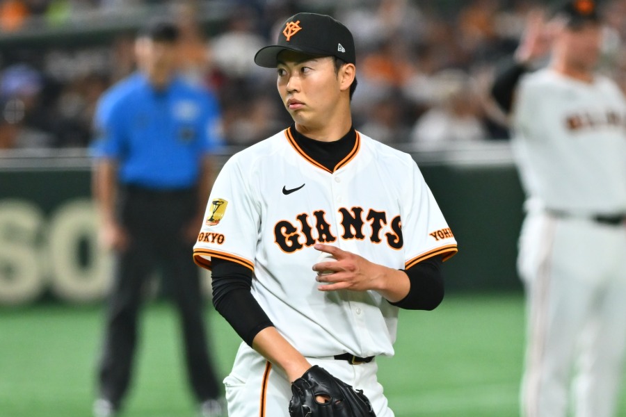 ヤクルト戦に先発した巨人・森田駿哉【写真:古川剛伊】