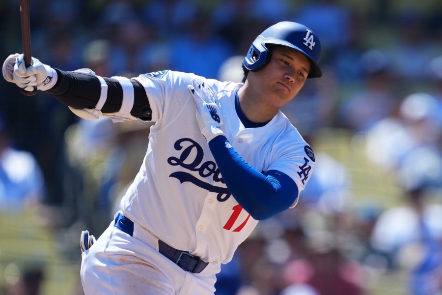 カージナルス戦に出場したドジャース・大谷翔平【写真：イワモトアキト】