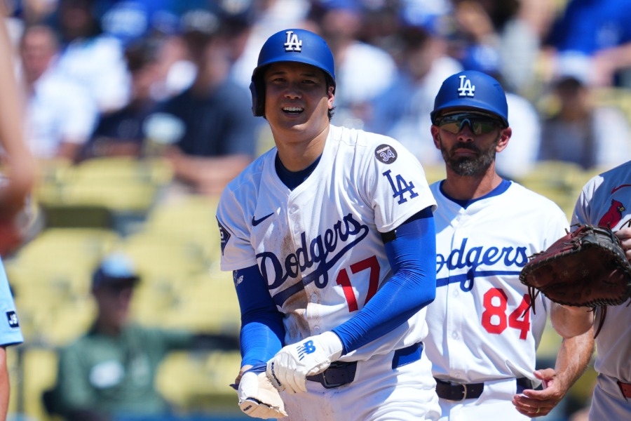 カージナルス戦に出場したドジャース・大谷翔平【写真:イワモトアキト】