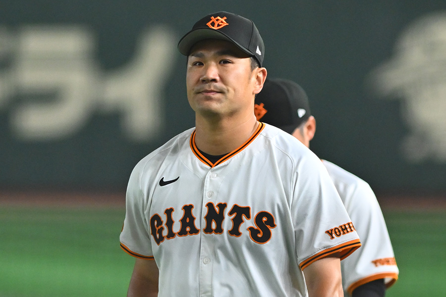 ヤクルト戦に先発した巨人・田中将大【写真：古川剛伊】