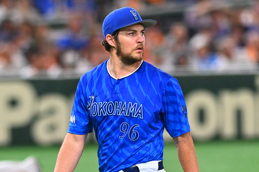 DeNAのトレバー・バウアー【写真：古川剛伊】