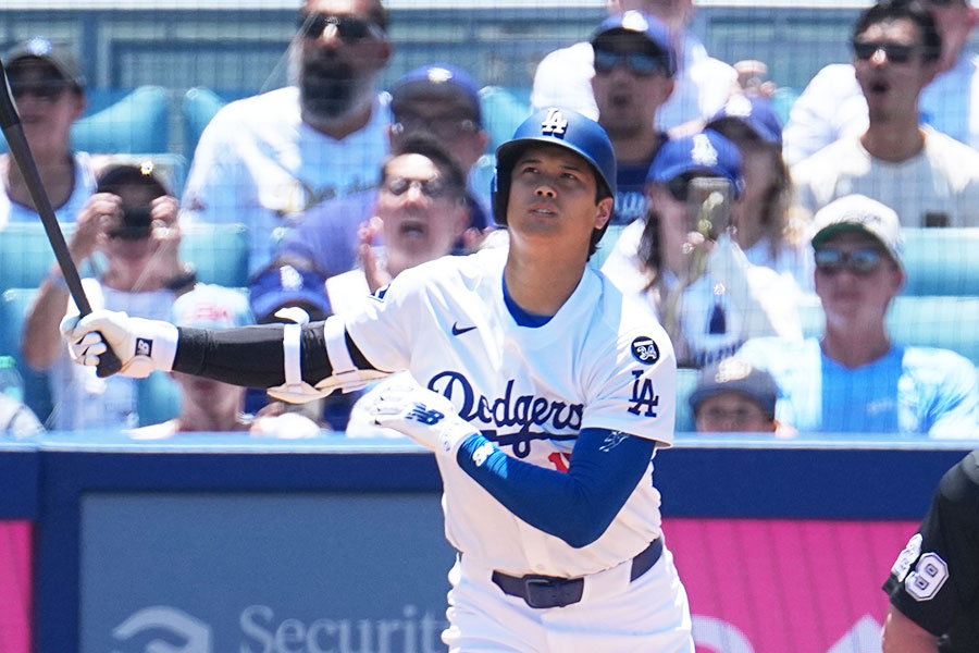 41号本塁打を放ったドジャース・大谷翔平【写真：イワモトアキト】