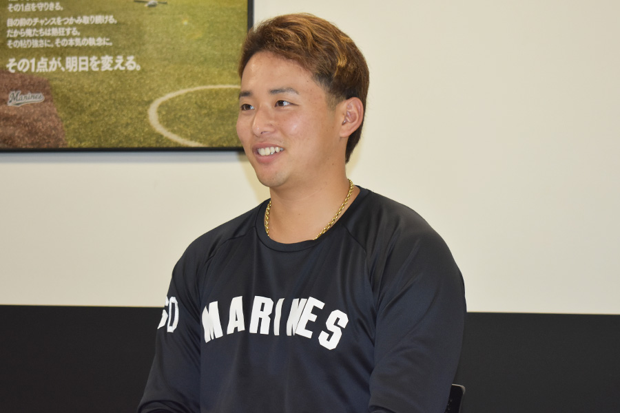 ロッテ・横山陸人【写真：編集部】