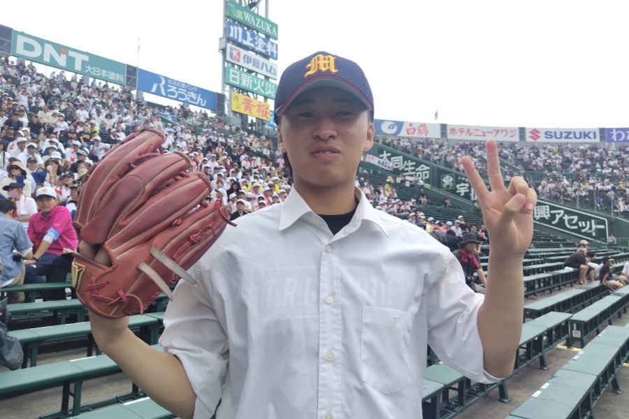 未来富山の元野球部員でマネージャーの望月陽登さん【写真:神吉孝昌】