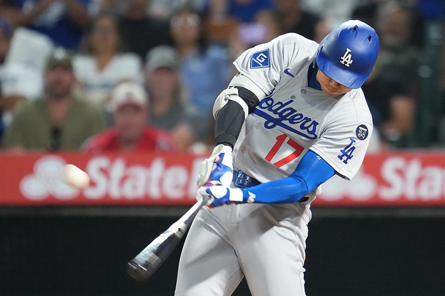 42号本塁打を放ったドジャース・大谷翔平【写真：イワモトアキトト】