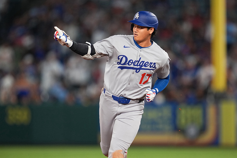 42号を放ったドジャース・大谷翔平【写真：イワモトアキト】