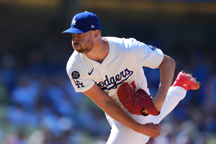 ドジャースのブロック・スチュワート【写真：イワモトアキト】