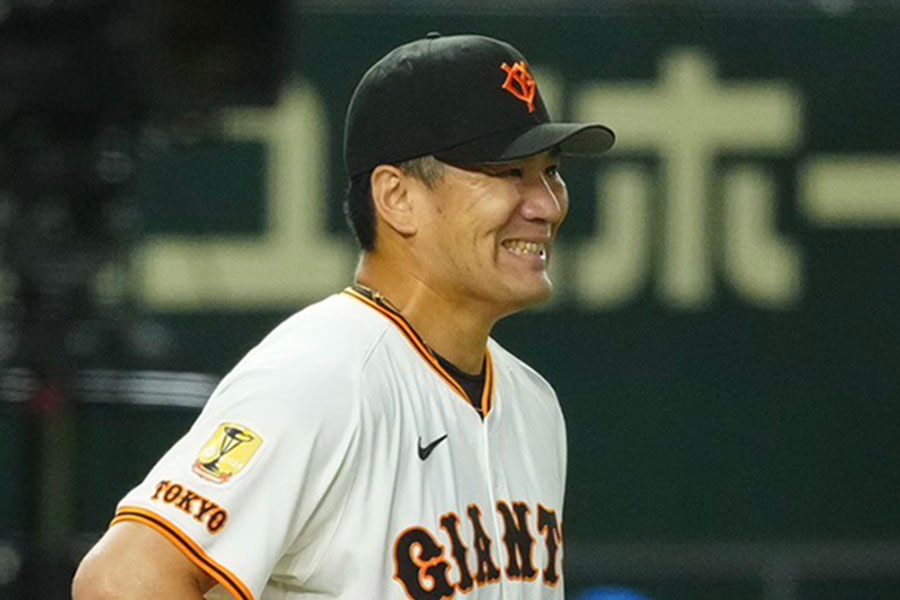 中日戦に登板した巨人・田中将大【写真：小林靖】