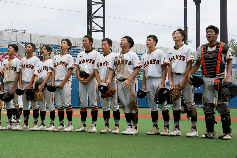 多摩川ボーイズナイン【写真：磯田健太郎】