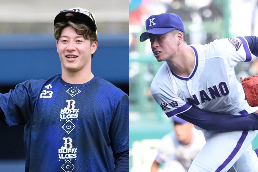 オリックス・吉田輝星と金足農高・吉田大輝【写真：北野正樹、加治屋友輝】