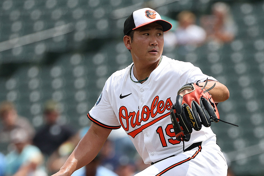 マリナーズ戦に先発したオリオールズ・菅野智之【写真：ロイター】