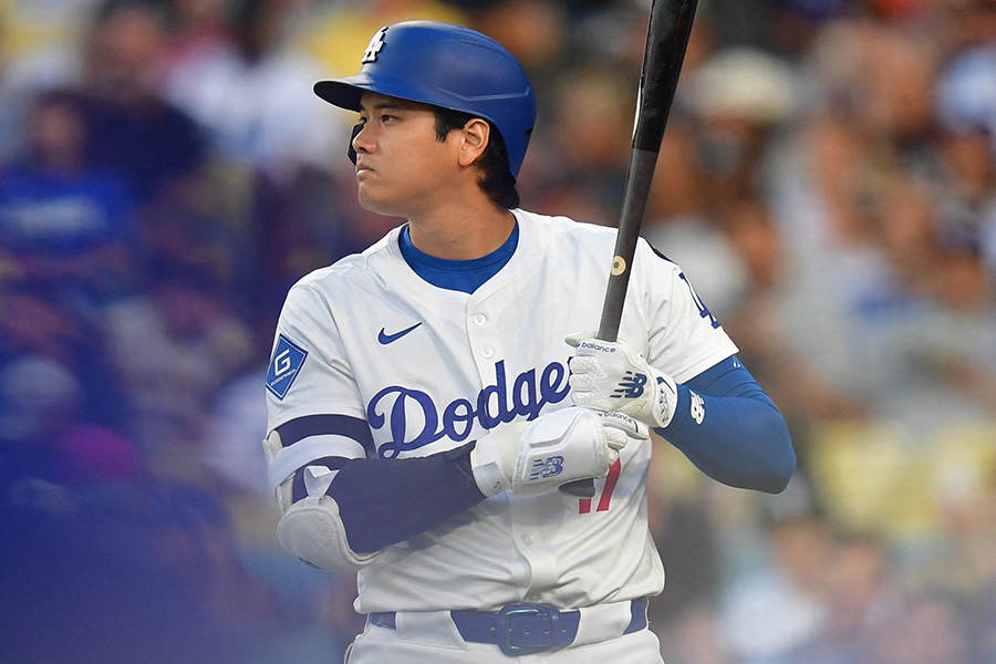 パドレス戦に出場したドジャース・大谷翔平【写真：ロイター】
