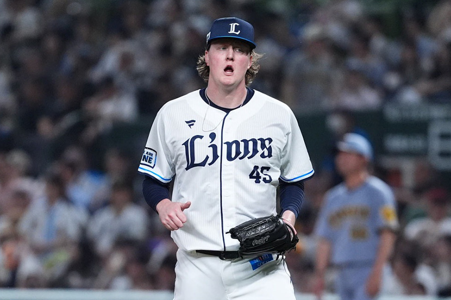 西武のトレイ・ウィンゲンター【写真：小林靖】