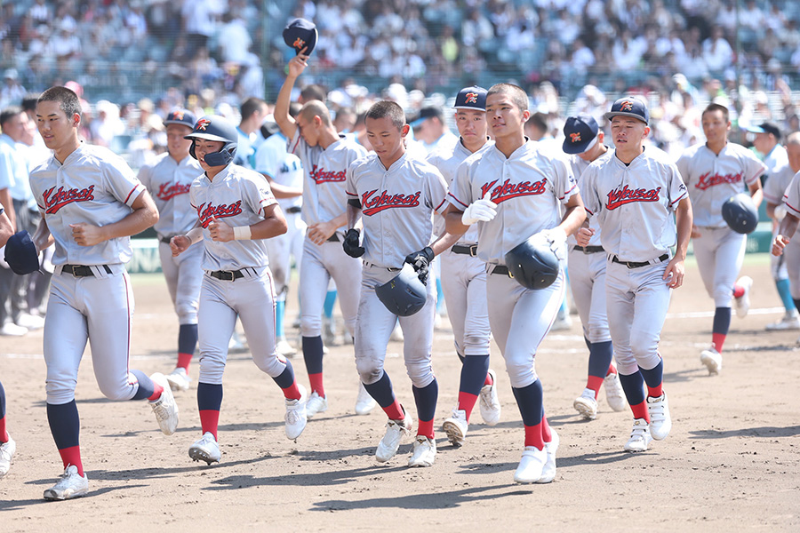 山梨学院に敗北した京都国際ナイン【写真:加治屋友輝】
