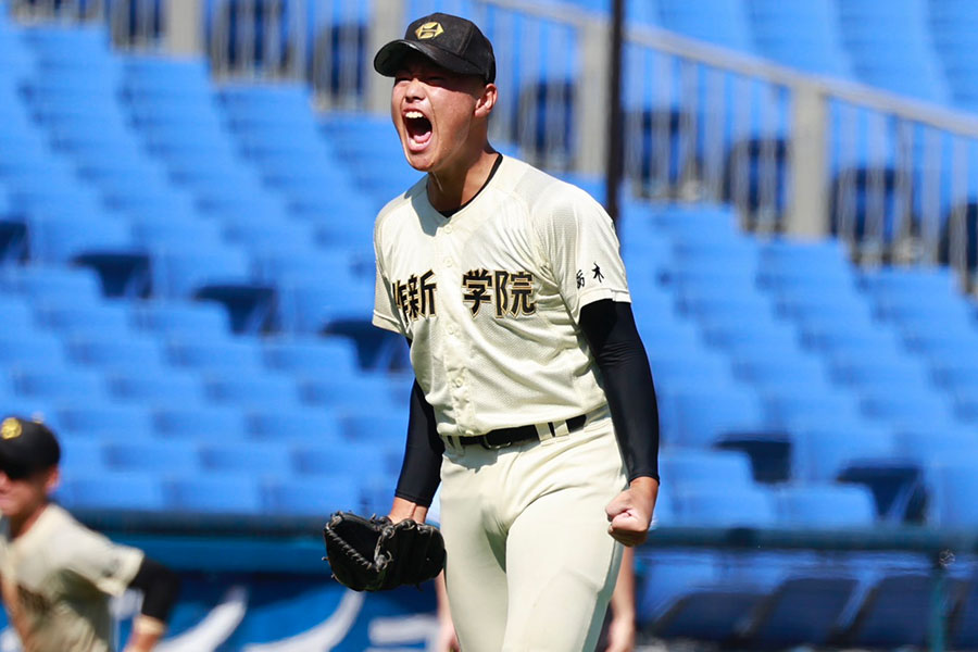 作新学院中・亀山季哉【写真：小池義弘】