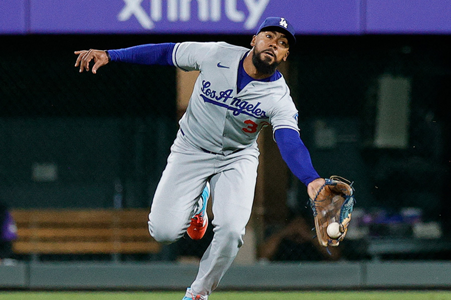ロッキーズ戦に出場したドジャースのテオスカー・ヘルナンデス【写真：ロイター】