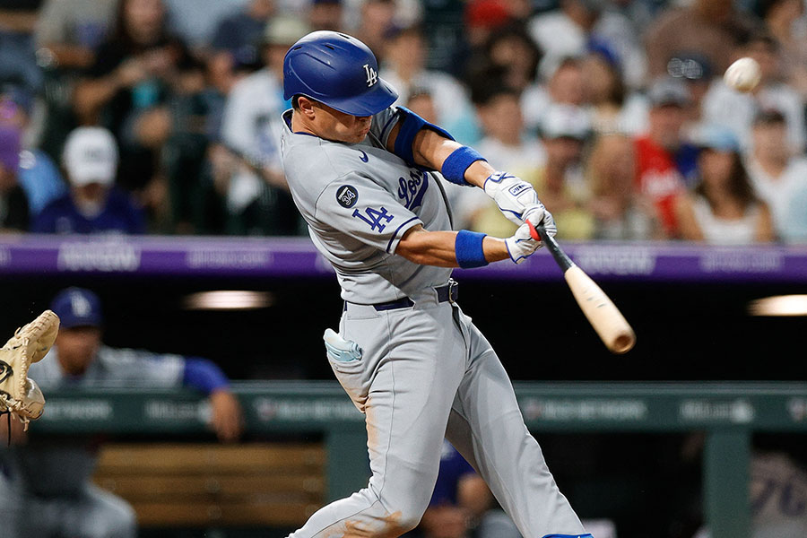 ロッキーズ戦に出場したドジャースのアレックス・コール【写真：ロイター】