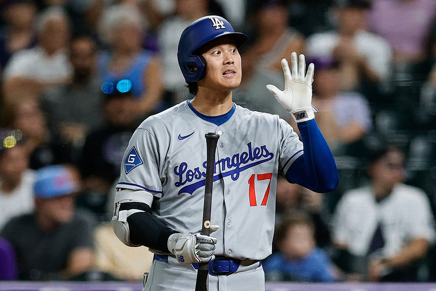 ロッキーズ戦に出場したドジャース・大谷翔平【写真：ロイター】